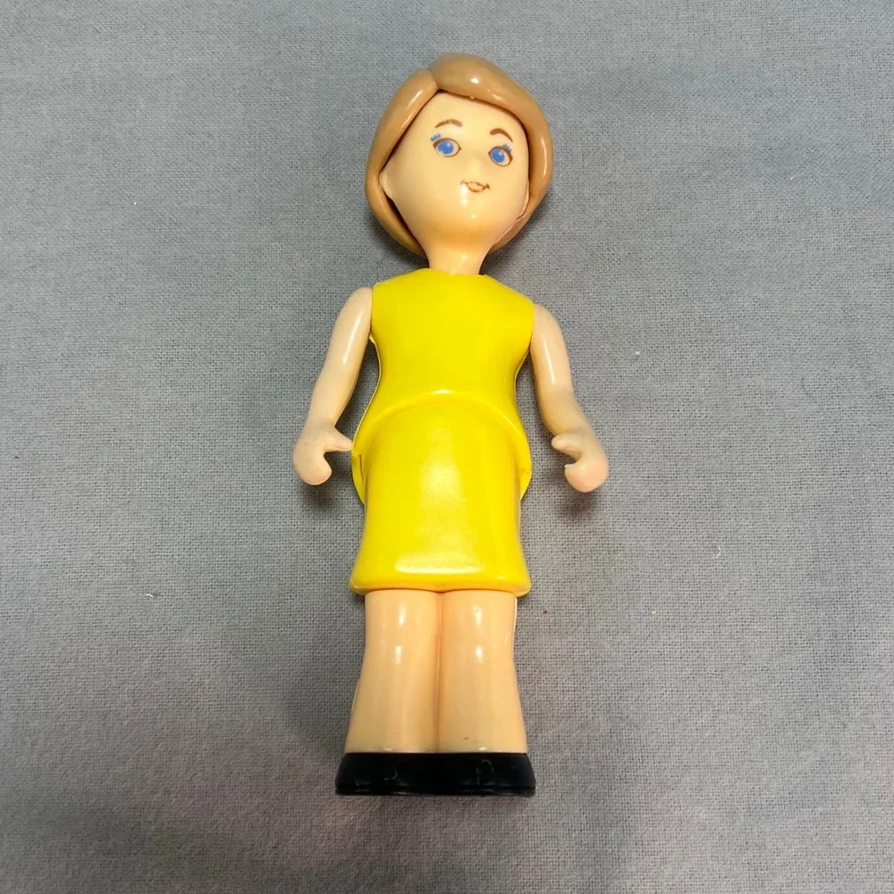 Fisher Price‎ Loving Family Mom Doll Yellow Dress Blonde Hair 80s Vintage
